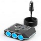 High-Power 120W 7-in-1 Car Charger with 3 Sockets and 4 USB Ports - Individual Switches LED Voltage Display for Efficient Multi-Device Charging High-Power 120W 7-in-1 Car Charger with 3 Sockets and 4 USB Ports - Individual Switches LED Voltage Display for Efficient Multi-Device Charging