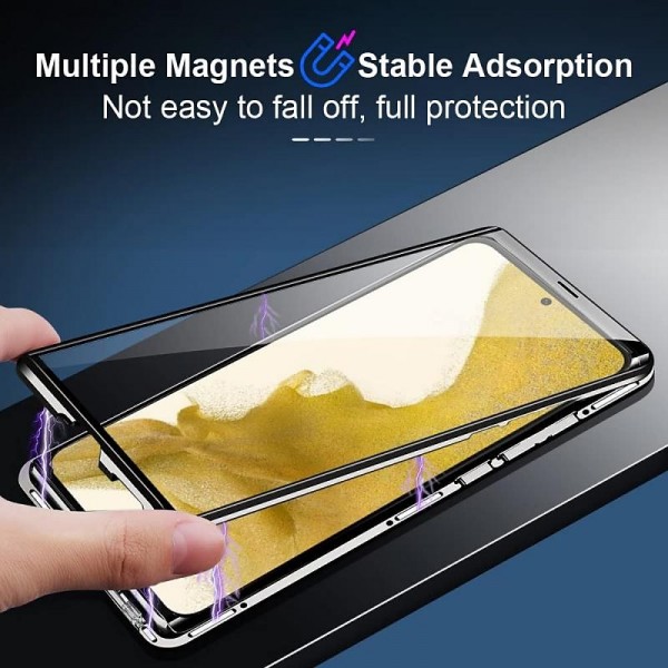 Magnetic Case with Screen Protector for Samsung Galaxy S24 S23 S22 S21 S20 Plus Ultra A14 A34 A54 A53 A52 Single Sided Glass Fashion Shockproof Solid Colored Tempered Glass Metal Phone Case Magnetic Case with Screen Protector for Samsung Galaxy S24 S23 S22 S21 S20 Plus Ultra A14 A34 A54 A53 A52 Single Sided Glass Fashion Shockproof Solid Colored Tempered Glass Metal Phone Case