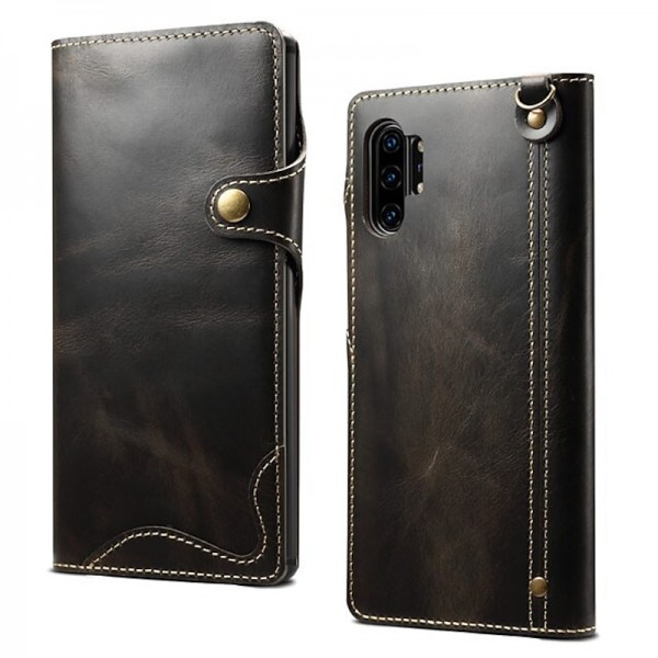 Phone Case For Samsung Galaxy S24 S23 S22 S21 S20 Plus Ultra Note 20 Ultra Full Body Case Leather Card Holder Solid Color Genuine Leather Phone Case For Samsung Galaxy S24 S23 S22 S21 S20 Plus Ultra Note 20 Ultra Full Body Case Leather Card Holder Solid Color Genuine Leather