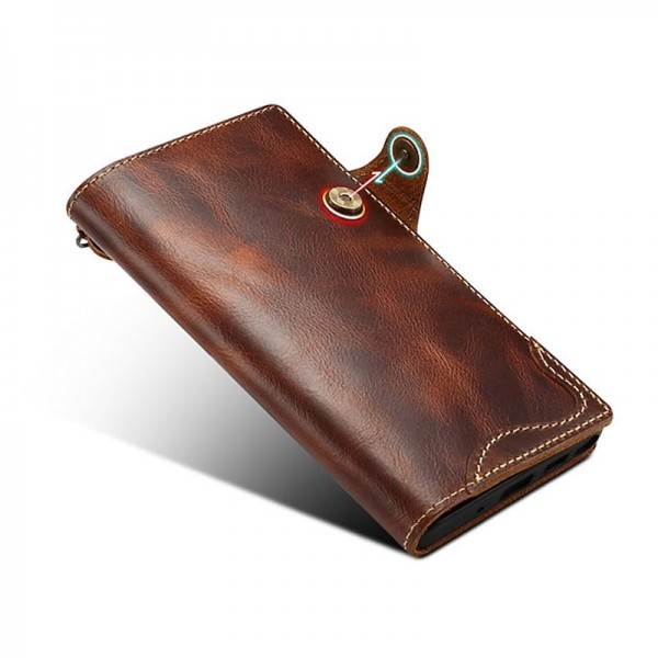 Phone Case For Samsung Galaxy S24 S23 S22 S21 S20 Plus Ultra Note 20 Ultra Full Body Case Leather Card Holder Solid Color Genuine Leather Phone Case For Samsung Galaxy S24 S23 S22 S21 S20 Plus Ultra Note 20 Ultra Full Body Case Leather Card Holder Solid Color Genuine Leather