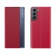 Phone Case For Samsung Galaxy S24 S23 S22 S21 Ultra Plus A72 Full Body Case Auto Sleep / Wake Up Magnetic Flip Kickstand Solid Colored TPU PU Leather