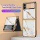 Phone Case For Samsung Galaxy Z Flip 5 Z Flip 4 Z Flip 3 Z Flip 2 Z Flip Back Cover Plating Camera Lens Protector Shockproof Transparent Solid Colored Marble Tempered Glass Phone Case For Samsung Galaxy Z Flip 5 Z Flip 4 Z Flip 3 Z Flip 2 Z Flip Back Cover Plating Camera Lens Protector Shockproof Transparent Solid Colored Marble Tempered Glass