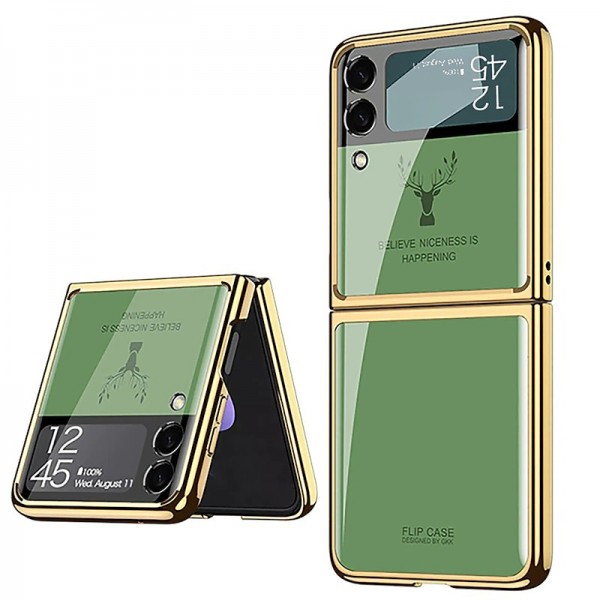 Phone Case For Samsung Galaxy Z Flip 5 Z Flip 4 Z Flip 3 Z Flip 2 Z Flip Back Cover Plating Camera Lens Protector Shockproof Transparent Solid Colored Marble Tempered Glass Phone Case For Samsung Galaxy Z Flip 5 Z Flip 4 Z Flip 3 Z Flip 2 Z Flip Back Cover Plating Camera Lens Protector Shockproof Transparent Solid Colored Marble Tempered Glass