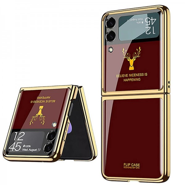 Phone Case For Samsung Galaxy Z Flip 5 Z Flip 4 Z Flip 3 Z Flip 2 Z Flip Back Cover Plating Camera Lens Protector Shockproof Transparent Solid Colored Marble Tempered Glass Phone Case For Samsung Galaxy Z Flip 5 Z Flip 4 Z Flip 3 Z Flip 2 Z Flip Back Cover Plating Camera Lens Protector Shockproof Transparent Solid Colored Marble Tempered Glass