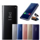 Phone Case For Samsung Galaxy S24 S23 S22 S21 S20 Plus Ultra A14 A54 Note 20 Ultra 10 Plus A32 A52 Full Body Case Flip with Stand Holder Mirror Auto Sleep / Wake Up Solid Colored TPU