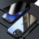 Phone Case For iPhone 15 Pro Max Plus iPhone 14 13 12 11 Pro Max Plus Mini Magnetic Adsorption Full Body Protective Double Sided Anti peep Tempered Glass