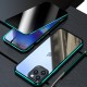 Phone Case For iPhone 15 Pro Max Plus iPhone 14 13 12 11 Pro Max Plus Mini Magnetic Adsorption Full Body Protective Double Sided Anti peep Tempered Glass