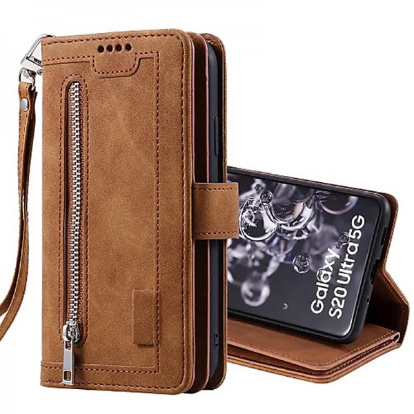 Phone Case For Samsung Galaxy S24 S23 S22 S21 S20 Plus Ultra A54 A34 A14 A73 A53 A33 A72 S10 A71 A52 A51 Full Body Case Wallet Case with Stand Holder Bling Zipper Retro Glitter Shine PU Leather