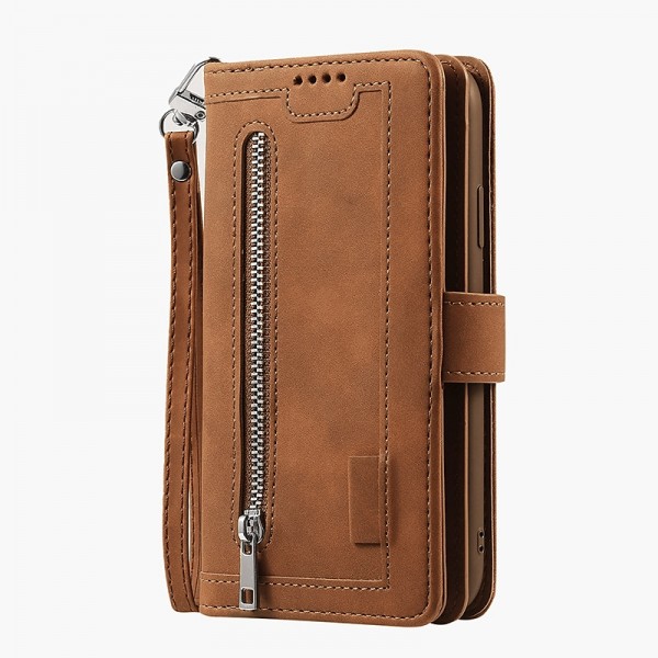 Phone Case For Samsung Galaxy S24 S23 S22 S21 S20 Plus Ultra A54 A34 A14 A73 A53 A33 A72 S10 A71 A52 A51 Full Body Case Wallet Case with Stand Holder Bling Zipper Retro Glitter Shine PU Leather