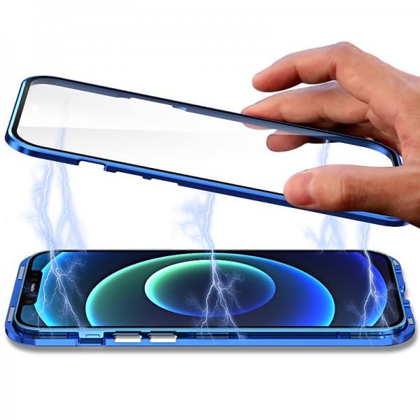 Magnetic Adsorption Case For iPhone 15 14 Pro Max Plus 13 12 mini 11 X XR XS Max 8 7 PLUS Front and Back Tempered Glass Full Screen Coverage Metal Frame Clear Cover Bumper with Camera Lens Protector Magnetic Adsorption Case For iPhone 15 14 Pro Max Plus 13 12 mini 11 X XR XS Max 8 7 PLUS Front and Back Tempered Glass Full Screen Coverage Metal Frame Clear Cover Bumper with Camera Lens Protector