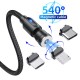 Micro USB Lightning USB C Cable 3 In 1 All-In-1 Magnetic 2.4 A 2.0m(6.5Ft) 1.0m(3Ft) 0.5m(1.5Ft) PVC(PolyVinyl Chloride) Aluminium Alloy For Samsung Xiaomi Huawei Phone Accessory Micro USB Lightning USB C Cable 3 In 1 All-In-1 Magnetic 2.4 A 2.0m(6.5Ft) 1.0m(3Ft) 0.5m(1.5Ft) PVC(PolyVinyl Chloride) Aluminium Alloy For Samsung Xiaomi Huawei Phone Accessory