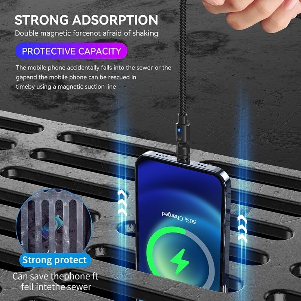 Micro USB Lightning USB C Cable 3 In 1 All-In-1 Magnetic 2.4 A 2.0m(6.5Ft) 1.0m(3Ft) 0.5m(1.5Ft) PVC(PolyVinyl Chloride) Aluminium Alloy For Samsung Xiaomi Huawei Phone Accessory Micro USB Lightning USB C Cable 3 In 1 All-In-1 Magnetic 2.4 A 2.0m(6.5Ft) 1.0m(3Ft) 0.5m(1.5Ft) PVC(PolyVinyl Chloride) Aluminium Alloy For Samsung Xiaomi Huawei Phone Accessory