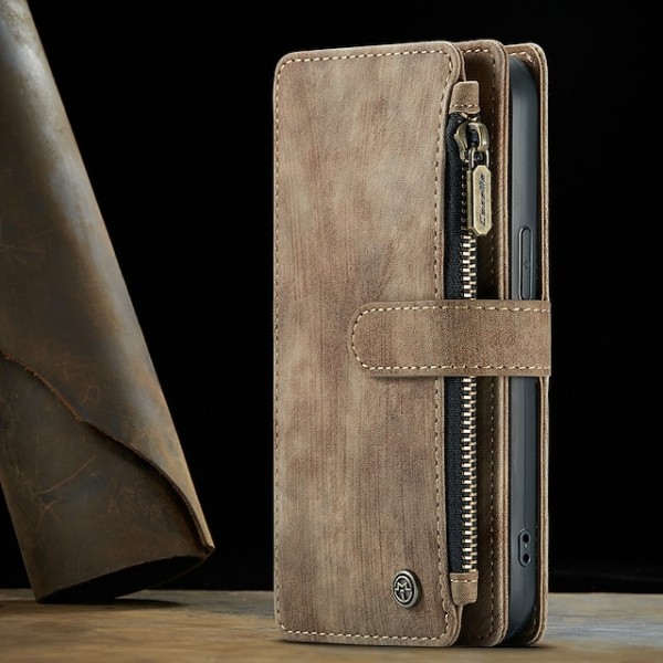 Phone Case For Apple iPhone 14 Pro Max Plus 13 12 11 Mini X XR XS 8 7 Full Body Case Wallet Case with Stand Zipper Shockproof Retro Solid Colored PU Leather Phone Case For Apple iPhone 14 Pro Max Plus 13 12 11 Mini X XR XS 8 7 Full Body Case Wallet Case with Stand Zipper Shockproof Retro Solid Colored PU Leather