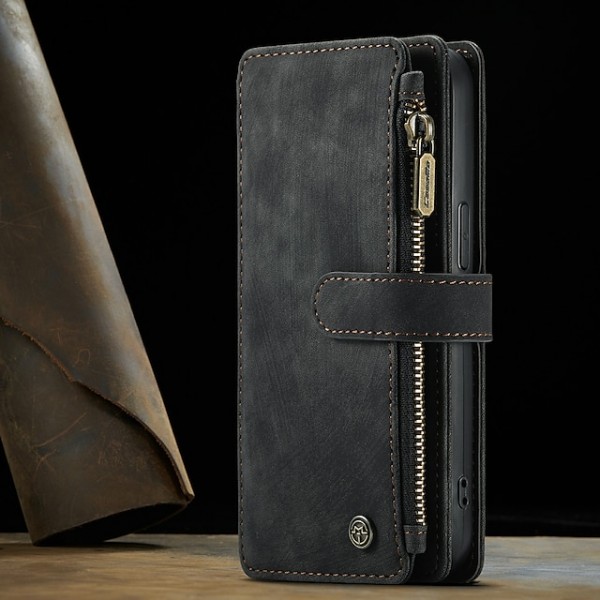 Phone Case For Apple iPhone 14 Pro Max Plus 13 12 11 Mini X XR XS 8 7 Full Body Case Wallet Case with Stand Zipper Shockproof Retro Solid Colored PU Leather Phone Case For Apple iPhone 14 Pro Max Plus 13 12 11 Mini X XR XS 8 7 Full Body Case Wallet Case with Stand Zipper Shockproof Retro Solid Colored PU Leather
