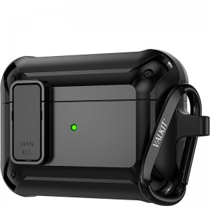 Airpods Pro Case Cover for Men with Lock, Military Armor Series Full-Body AirPod Pro Case with Keychain Cool Air Pod Pro Shockproof Protective Case for  AirPod 3/2/1 pro