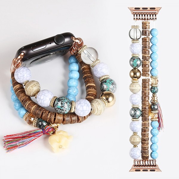 Jewelry Bracelet Compatible with Apple Watch band 38mm 40mm 41mm 42mm 44mm 45mm 49mm Women Elastic Beaded Beads Strap Replacement Wristband for iwatch Ultra 2 Series 9 8 7 SE 6 5 4 3 2 1 Jewelry Bracelet Compatible with Apple Watch band 38mm 40mm 41mm 42mm 44mm 45mm 49mm Women Elastic Beaded Beads Strap Replacement Wristband for iwatch Ultra 2 Series 9 8 7 SE 6 5 4 3 2 1