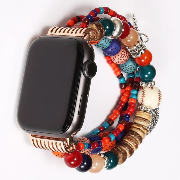 Jewelry Bracelet Compatible with Apple Watch band 38mm 40mm 41mm 42mm 44mm 45mm 49mm Women Elastic Beaded Beads Strap Replacement Wristband for iwatch Ultra 2 Series 9 8 7 SE 6 5 4 3 2 1 Jewelry Bracelet Compatible with Apple Watch band 38mm 40mm 41mm 42mm 44mm 45mm 49mm Women Elastic Beaded Beads Strap Replacement Wristband for iwatch Ultra 2 Series 9 8 7 SE 6 5 4 3 2 1