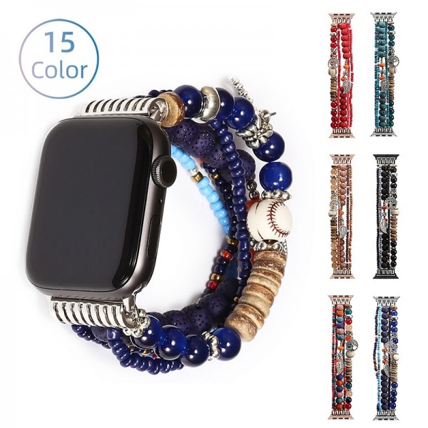 Jewelry Bracelet Compatible with Apple Watch band 38mm 40mm 41mm 42mm 44mm 45mm 49mm Women Elastic Beaded Beads Strap Replacement Wristband for iwatch Ultra 2 Series 9 8 7 SE 6 5 4 3 2 1 Jewelry Bracelet Compatible with Apple Watch band 38mm 40mm 41mm 42mm 44mm 45mm 49mm Women Elastic Beaded Beads Strap Replacement Wristband for iwatch Ultra 2 Series 9 8 7 SE 6 5 4 3 2 1