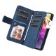 Phone Case For Samsung Galaxy S24 S23 S22 S21 S20 Plus Ultra A73 A53 A33 Wallet Case Flip Zipper with Wrist Strap Solid Colored PU Leather