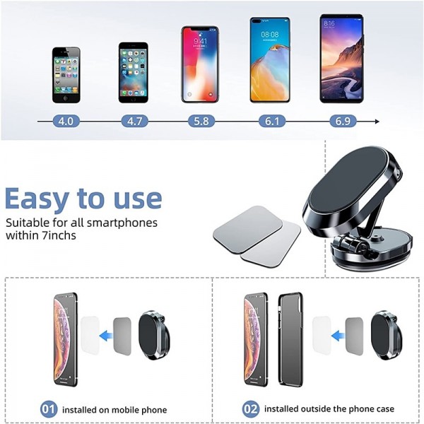 2022 Magnetic Car Phone Holder Magnet Mount Mobile Cell Phone Stand GPS Support For iPhone 13 12 Xiaomi Huawei Samsung S21 S20 2022 Magnetic Car Phone Holder Magnet Mount Mobile Cell Phone Stand GPS Support For iPhone 13 12 Xiaomi Huawei Samsung S21 S20