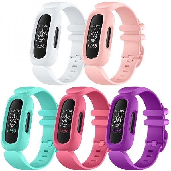 5 PCS Bands Compatible with Fitbit Ace 3 for Kids Soft TPE Adjustable Waterproof Sports Bracelet Strap for Fitbit Ace 3 Girls Boys 5 PCS Bands Compatible with Fitbit Ace 3 for Kids Soft TPE Adjustable Waterproof Sports Bracelet Strap for Fitbit Ace 3 Girls Boys