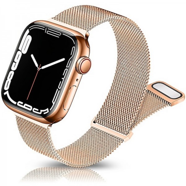 Milanese Loop Compatible with Apple Watch band 38mm 40mm 41mm 42mm 44mm 45mm 49mm Women Magnetic Clasp Adjustable Stainless Steel Strap Replacement Wristband for iwatch Series Ultra 8 7 6 5 4 3 2 1 SE Milanese Loop Compatible with Apple Watch band 38mm 40mm 41mm 42mm 44mm 45mm 49mm Women Magnetic Clasp Adjustable Stainless Steel Strap Replacement Wristband for iwatch Series Ultra 8 7 6 5 4 3 2 1 SE