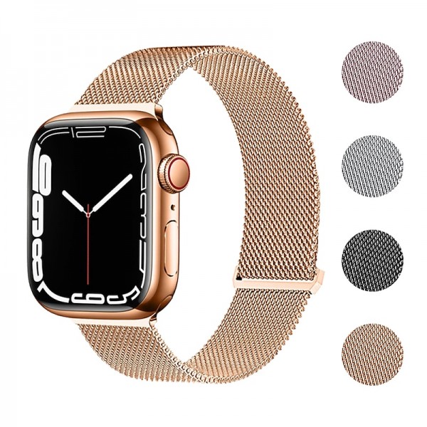 Milanese Loop Compatible with Apple Watch band 38mm 40mm 41mm 42mm 44mm 45mm 49mm Women Magnetic Clasp Adjustable Stainless Steel Strap Replacement Wristband for iwatch Series Ultra 8 7 6 5 4 3 2 1 SE Milanese Loop Compatible with Apple Watch band 38mm 40mm 41mm 42mm 44mm 45mm 49mm Women Magnetic Clasp Adjustable Stainless Steel Strap Replacement Wristband for iwatch Series Ultra 8 7 6 5 4 3 2 1 SE