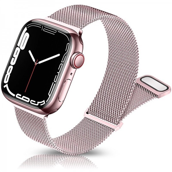 Milanese Loop Compatible with Apple Watch band 38mm 40mm 41mm 42mm 44mm 45mm 49mm Women Magnetic Clasp Adjustable Stainless Steel Strap Replacement Wristband for iwatch Series Ultra 8 7 6 5 4 3 2 1 SE Milanese Loop Compatible with Apple Watch band 38mm 40mm 41mm 42mm 44mm 45mm 49mm Women Magnetic Clasp Adjustable Stainless Steel Strap Replacement Wristband for iwatch Series Ultra 8 7 6 5 4 3 2 1 SE