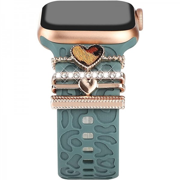 Decorative Rings Loops Compatible with Apple Watch band Bling Diamond Luxury Charms Rhinestone Strap Replacement Wristband for 38/40/41mm 42/44/45/49mm Ultra Series 8 7 6 5 4 3 2 1 SE Decorative Rings Loops Compatible with Apple Watch band Bling Diamond Luxury Charms Rhinestone Strap Replacement Wristband for 38/40/41mm 42/44/45/49mm Ultra Series 8 7 6 5 4 3 2 1 SE