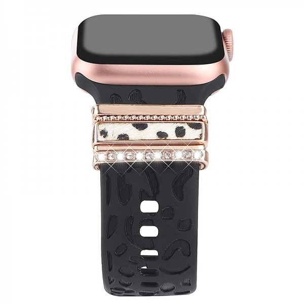 Decorative Rings Loops Compatible with Apple Watch band Bling Diamond Luxury Charms Rhinestone Strap Replacement Wristband for 38/40/41mm 42/44/45/49mm Ultra Series 8 7 6 5 4 3 2 1 SE Decorative Rings Loops Compatible with Apple Watch band Bling Diamond Luxury Charms Rhinestone Strap Replacement Wristband for 38/40/41mm 42/44/45/49mm Ultra Series 8 7 6 5 4 3 2 1 SE