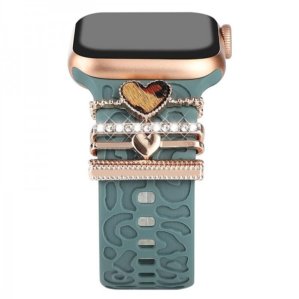 Decorative Rings Loops Compatible with Apple Watch band Bling Diamond Luxury Charms Rhinestone Strap Replacement Wristband for 38/40/41mm 42/44/45/49mm Ultra Series 8 7 6 5 4 3 2 1 SE Decorative Rings Loops Compatible with Apple Watch band Bling Diamond Luxury Charms Rhinestone Strap Replacement Wristband for 38/40/41mm 42/44/45/49mm Ultra Series 8 7 6 5 4 3 2 1 SE