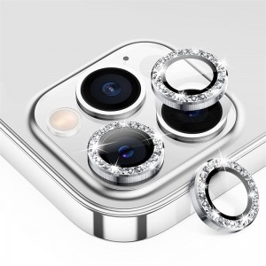 1 Set Camera Lens Protector For Apple iPhone 15 Pro Max Plus iPhone 14 13 12 11 Pro Max Mini X XR XS Max 8 7 Plus Aluminum alloy 9H Hardness Anti-Fingerprint Diamond Scratch Proof
