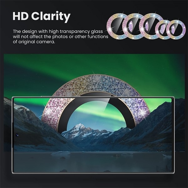 1 Set Camera Lens Protector For Samsung S24 Ultra Plus S23 Ultra Plus S22 Ultra Tempered Glass Aluminum alloy 9H Hardness Anti-Fingerprint Diamond Scratch Proof 1 Set Camera Lens Protector For Samsung S24 Ultra Plus S23 Ultra Plus S22 Ultra Tempered Glass Aluminum alloy 9H Hardness Anti-Fingerprint Diamond Scratch Proof