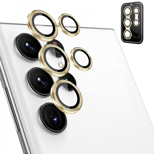 1 Set Camera Lens Protector For Samsung S24 Ultra Plus S23 Ultra Plus S22 Ultra Tempered Glass Aluminum alloy 9H Hardness Anti-Fingerprint Diamond Scratch Proof 1 Set Camera Lens Protector For Samsung S24 Ultra Plus S23 Ultra Plus S22 Ultra Tempered Glass Aluminum alloy 9H Hardness Anti-Fingerprint Diamond Scratch Proof