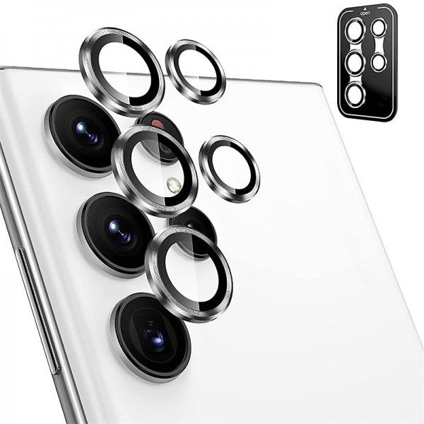 1 Set Camera Lens Protector For Samsung S24 Ultra Plus S23 Ultra Plus S22 Ultra Tempered Glass Aluminum alloy 9H Hardness Anti-Fingerprint Diamond Scratch Proof 1 Set Camera Lens Protector For Samsung S24 Ultra Plus S23 Ultra Plus S22 Ultra Tempered Glass Aluminum alloy 9H Hardness Anti-Fingerprint Diamond Scratch Proof