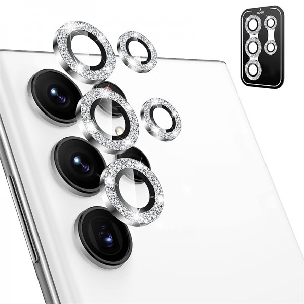 1 Set Camera Lens Protector For Samsung S24 Ultra Plus S23 Ultra Plus S22 Ultra Tempered Glass Aluminum alloy 9H Hardness Anti-Fingerprint Diamond Scratch Proof 1 Set Camera Lens Protector For Samsung S24 Ultra Plus S23 Ultra Plus S22 Ultra Tempered Glass Aluminum alloy 9H Hardness Anti-Fingerprint Diamond Scratch Proof