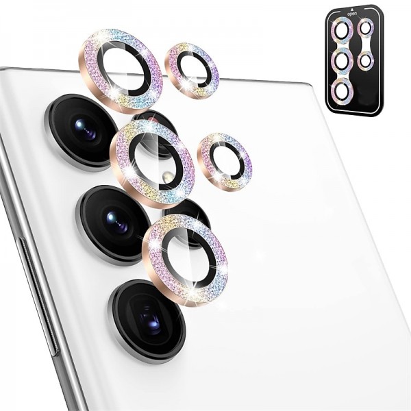 1 Set Camera Lens Protector For Samsung S24 Ultra Plus S23 Ultra Plus S22 Ultra Tempered Glass Aluminum alloy 9H Hardness Anti-Fingerprint Diamond Scratch Proof 1 Set Camera Lens Protector For Samsung S24 Ultra Plus S23 Ultra Plus S22 Ultra Tempered Glass Aluminum alloy 9H Hardness Anti-Fingerprint Diamond Scratch Proof
