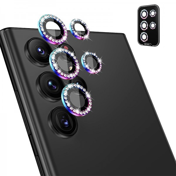 1 Set Camera Lens Protector For Samsung S24 Ultra Plus S23 Ultra Plus S22 Ultra Tempered Glass Aluminum alloy 9H Hardness Anti-Fingerprint Diamond Scratch Proof 1 Set Camera Lens Protector For Samsung S24 Ultra Plus S23 Ultra Plus S22 Ultra Tempered Glass Aluminum alloy 9H Hardness Anti-Fingerprint Diamond Scratch Proof