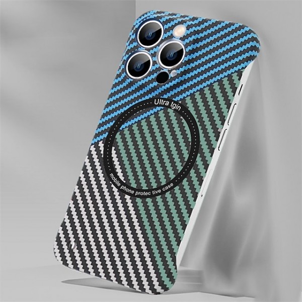 Phone Case For Apple iPhone 15 Pro Max Plus iPhone 14 Pro Max iPhone 13 Pro Max 12 11 Slim Case With Magsafe Ultra Thin Shockproof Carbon Fiber PC