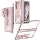 Phone Case For Samsung Galaxy Z Fold 5 Z Fold 4 Z Fold 3 Full Body Case and Screen Protector Full Body Protective Camera Lens Protector Transparent Tempered Glass PC Metal Phone Case For Samsung Galaxy Z Fold 5 Z Fold 4 Z Fold 3 Full Body Case and Screen Protector Full Body Protective Camera Lens Protector Transparent Tempered Glass PC Metal