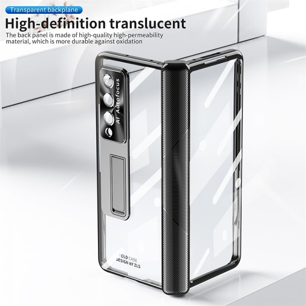 Phone Case For Samsung Galaxy Z Fold 5 Z Fold 4 Z Fold 3 Full Body Case and Screen Protector Full Body Protective Camera Lens Protector Transparent Tempered Glass PC Metal Phone Case For Samsung Galaxy Z Fold 5 Z Fold 4 Z Fold 3 Full Body Case and Screen Protector Full Body Protective Camera Lens Protector Transparent Tempered Glass PC Metal