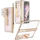 Phone Case For Samsung Galaxy Z Fold 5 Z Fold 4 Z Fold 3 Full Body Case and Screen Protector Full Body Protective Camera Lens Protector Transparent Tempered Glass PC Metal Phone Case For Samsung Galaxy Z Fold 5 Z Fold 4 Z Fold 3 Full Body Case and Screen Protector Full Body Protective Camera Lens Protector Transparent Tempered Glass PC Metal