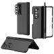 Phone Case For Samsung Galaxy Z Fold 5 Z Fold 4 Z Fold 3 Full Body Case Flip Pencil Holder Plating Solid Colored PC Phone Case For Samsung Galaxy Z Fold 5 Z Fold 4 Z Fold 3 Full Body Case Flip Pencil Holder Plating Solid Colored PC
