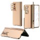 Phone Case For Samsung Galaxy Z Fold 5 Z Fold 4 Z Fold 3 Full Body Case Flip Pencil Holder Plating Solid Colored PC Phone Case For Samsung Galaxy Z Fold 5 Z Fold 4 Z Fold 3 Full Body Case Flip Pencil Holder Plating Solid Colored PC