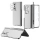 Phone Case For Samsung Galaxy Z Fold 5 Z Fold 4 Z Fold 3 Full Body Case Flip Pencil Holder Plating Solid Colored PC Phone Case For Samsung Galaxy Z Fold 5 Z Fold 4 Z Fold 3 Full Body Case Flip Pencil Holder Plating Solid Colored PC