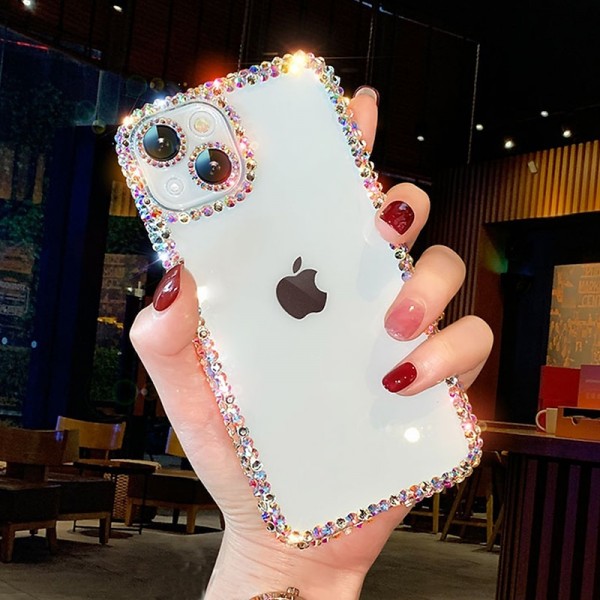 Phone Case For iPhone 15 Pro Max Plus iPhone 14 13 12 11 Pro Max Plus Crystal Clear Non-Yellowing Shockproof Rhinestone Silica Gel Silicone Phone Case For iPhone 15 Pro Max Plus iPhone 14 13 12 11 Pro Max Plus Crystal Clear Non-Yellowing Shockproof Rhinestone Silica Gel Silicone