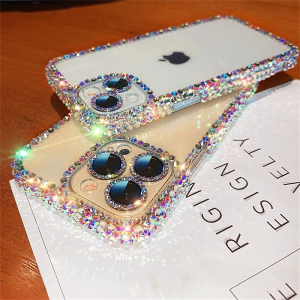 Phone Case For iPhone 15 Pro Max Plus iPhone 14 13 12 11 Pro Max Plus Crystal Clear Non-Yellowing Shockproof Rhinestone Silica Gel Silicone Phone Case For iPhone 15 Pro Max Plus iPhone 14 13 12 11 Pro Max Plus Crystal Clear Non-Yellowing Shockproof Rhinestone Silica Gel Silicone