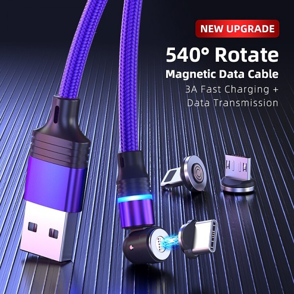 Multi Charging Cable 0.5m(1.5Ft) 3.3ft 6.6ft USB A to Lightning / micro / USB C 2.4 A Charging Cable Fast Charging Nylon Braided 3 in 1 Magnetic For Samsung Xiaomi Huawei Phone Accessory Multi Charging Cable 0.5m(1.5Ft) 3.3ft 6.6ft USB A to Lightning / micro / USB C 2.4 A Charging Cable Fast Charging Nylon Braided 3 in 1 Magnetic For Samsung Xiaomi Huawei Phone Accessory