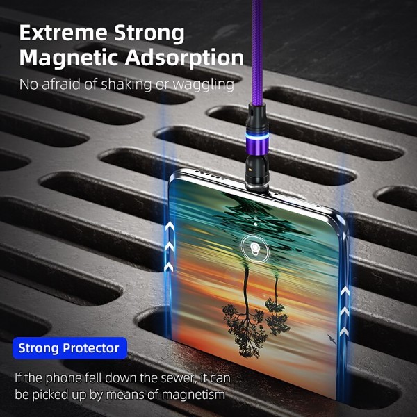 Multi Charging Cable 0.5m(1.5Ft) 3.3ft 6.6ft USB A to Lightning / micro / USB C 2.4 A Charging Cable Fast Charging Nylon Braided 3 in 1 Magnetic For Samsung Xiaomi Huawei Phone Accessory Multi Charging Cable 0.5m(1.5Ft) 3.3ft 6.6ft USB A to Lightning / micro / USB C 2.4 A Charging Cable Fast Charging Nylon Braided 3 in 1 Magnetic For Samsung Xiaomi Huawei Phone Accessory