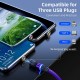 Multi Charging Cable 0.5m(1.5Ft) 3.3ft 6.6ft USB A to Lightning / micro / USB C 2.4 A Charging Cable Fast Charging Nylon Braided 3 in 1 Magnetic For Samsung Xiaomi Huawei Phone Accessory Multi Charging Cable 0.5m(1.5Ft) 3.3ft 6.6ft USB A to Lightning / micro / USB C 2.4 A Charging Cable Fast Charging Nylon Braided 3 in 1 Magnetic For Samsung Xiaomi Huawei Phone Accessory